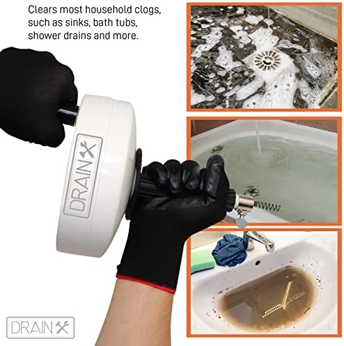 DrainX Pro 50-FT Steel Drum Auger