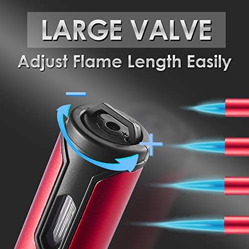 Urgrette 5 Pack Butane Torch Lighter with Adjustable Flame