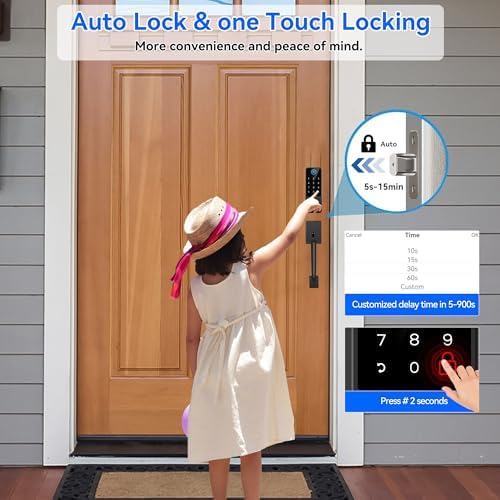 Smart Front Door Lock with 5 MethodsYOSIMIKA