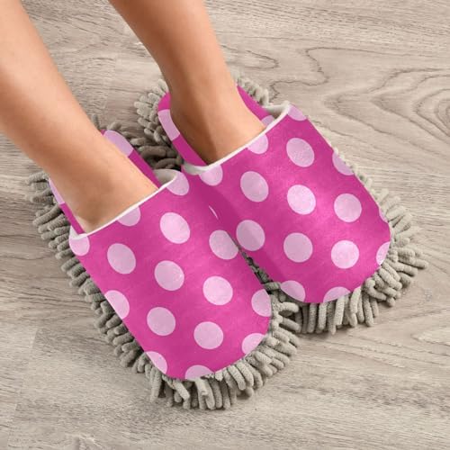 Microfiber Polka Dot Slippers
