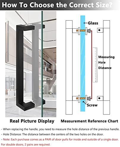 Double-Sided Stainless Steel Door Handle Secure Both Sides