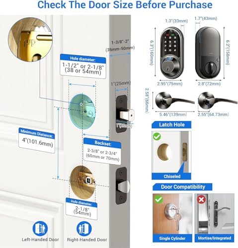 Secure Front Door with Keyless Entry