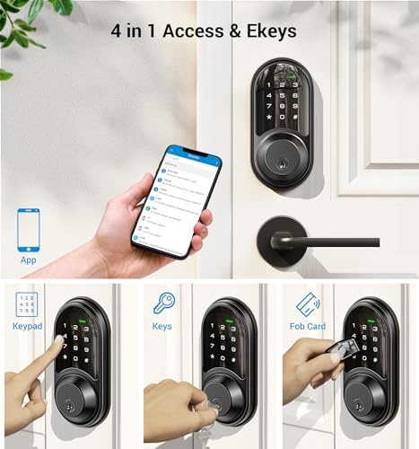 Veise Smart Lock Keyless Entry Door Lock with 5-in-1 Access