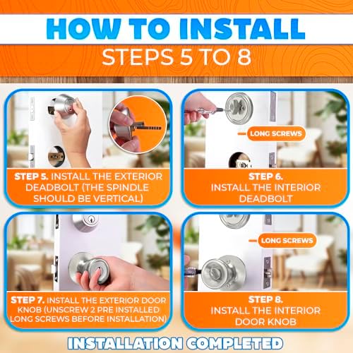 2-Piece Mobile Home Door Knobs Set