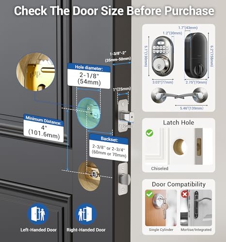 Veise Keyless Entry Door Lock