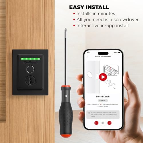 Kwikset Halo Touch Fingerprint Wi-Fi Smart Lock Easy Install Security