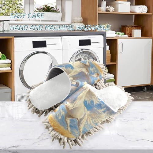 Burbuja Running White Horse Microfiber Slippers