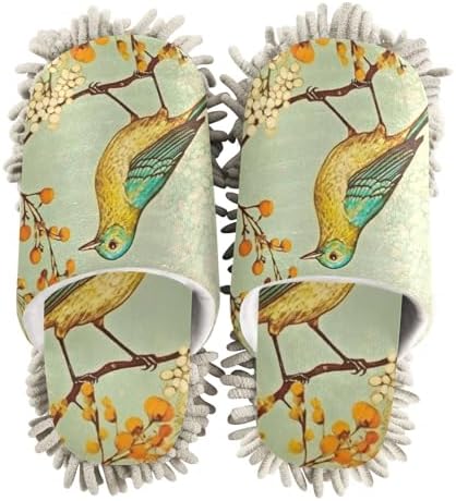 FLildon Microfiber Cleaning Slippers Natural Dust Cleaner