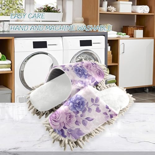 Burbuja Purple Roses Mop Slippers