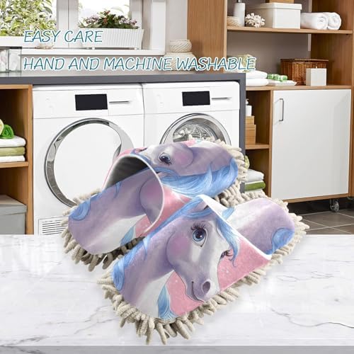 Weekend Essentials Microfiber Slippers for Mopped Floors