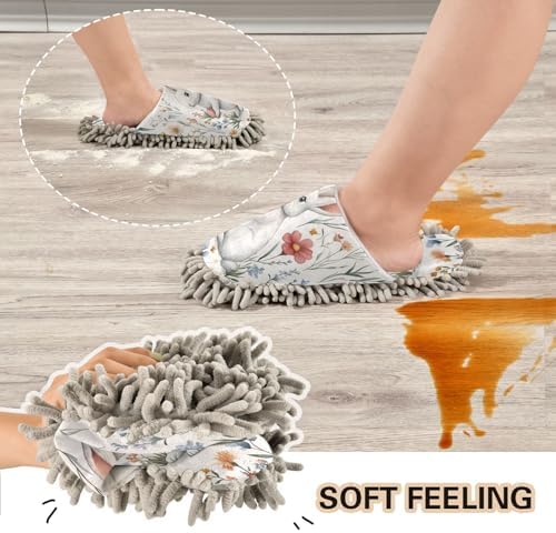FLildon MicrofiberDurable Mop Slippers Efficient Cleaning Tool