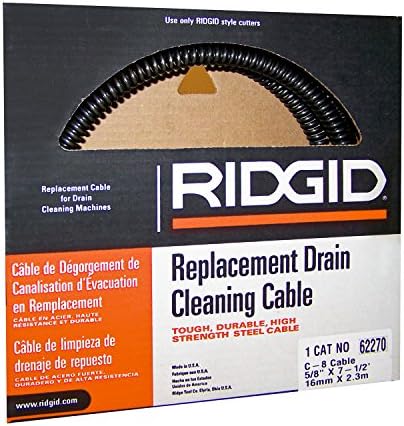 RIDGID 62270 Sectional Drain Cable Clean Clogs Effortlessly