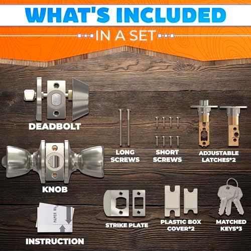 2-Piece Mobile Home Door Knobs Set