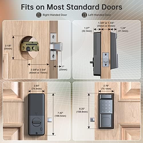 Ironzon Smart Deadbolt Lock - 5-in-1 Secure Door Lock