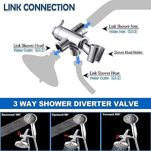 Powerful shower diverter for all-around bath multitude
