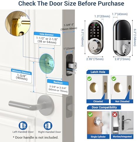 Smart Lock w 5 in 1 Keyless Entry