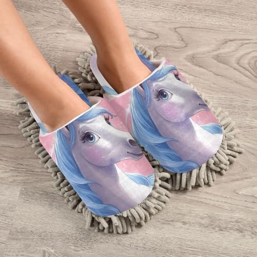 Weekend Essentials Microfiber Slippers for Mopped Floors