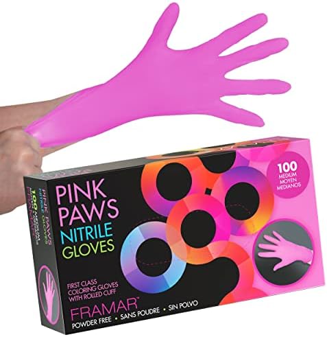 FRAMAR Nitrile Gloves Medium Latex Free Disposable Cleaning Gloves