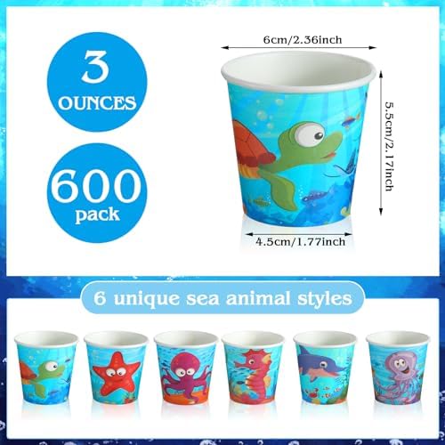 600-Pack Skyley 3 oz Disposable bathroom cups