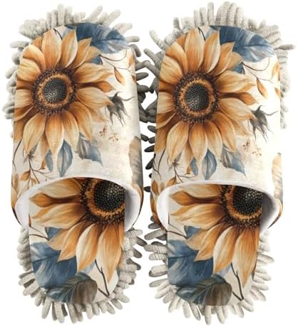 FLildon Elegant Microfiber Slippers for MenWomen Washable Floor Mop