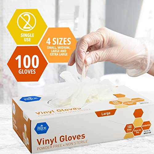 MED PRIDE Vinyl Gloves