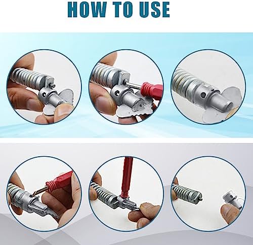 Drain Cleaner Cutter Heads Set - Durable Manganese Steel for Efficient Drainage