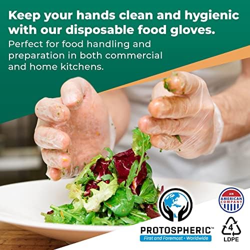 Protospheric Disposable Gloves Kitchen Grade Food Safe