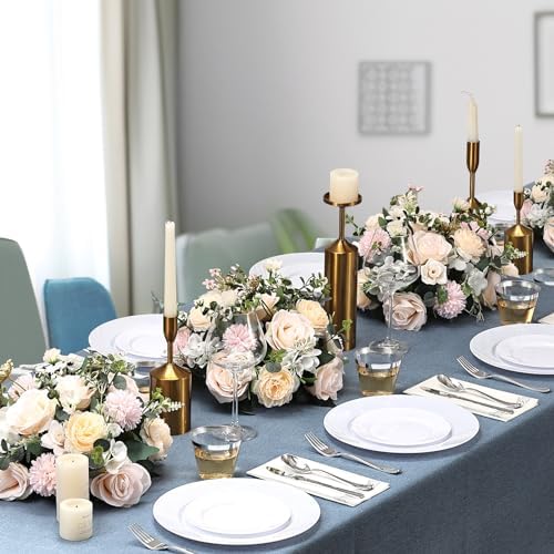 Elegant Plastic Dinnerware Set for 50 Guests