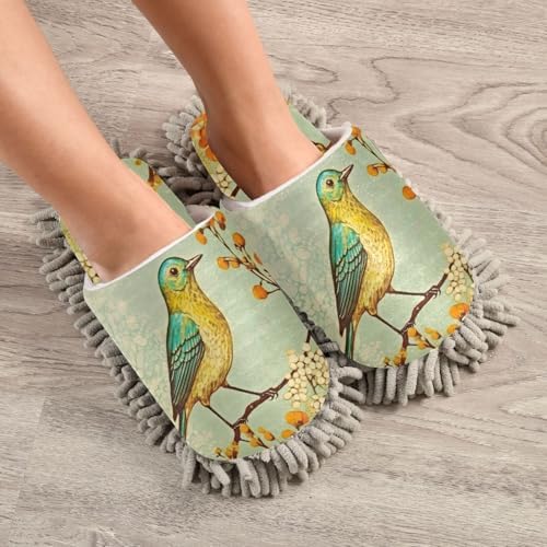 FLildon Microfiber Cleaning Slippers Natural Dust Cleaner