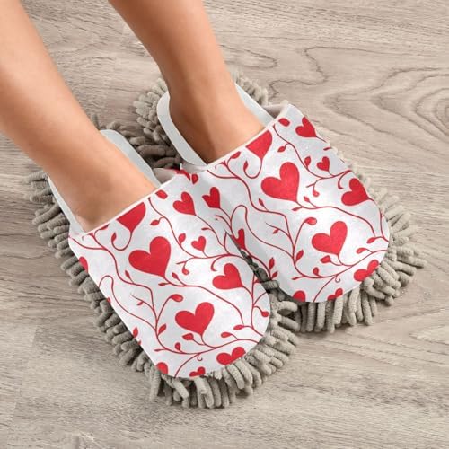 Burbuja Love Hearts Mop Slippers