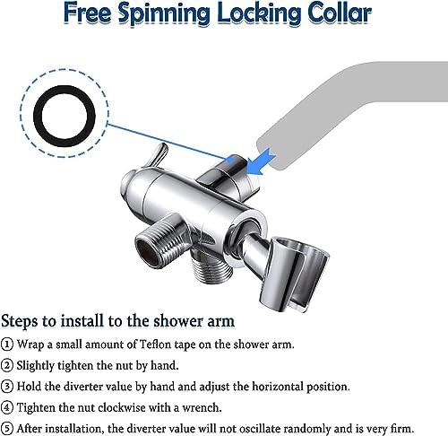 Powerful shower diverter for all-around bath multitude