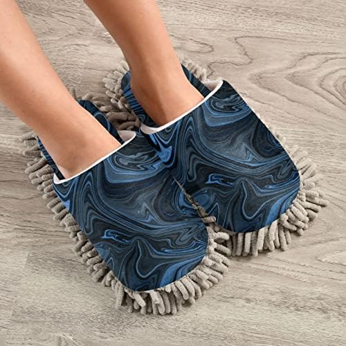Xigua MicrofiberCleaningSlippersM StatueSize MHouseFloorMopSlippersDarkWashableComfortableQuickDryNonSlip