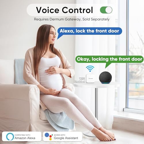 Compact Biometric Fingerprint Door Lock with Multiple Access Entries and Voice Control