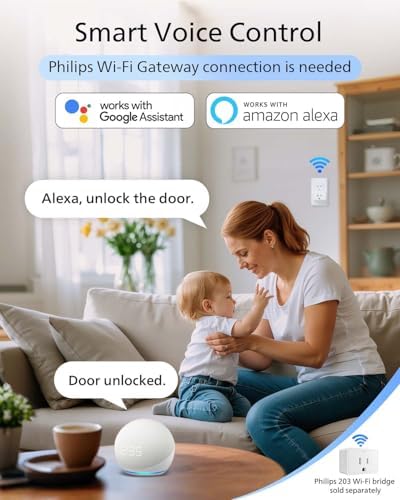 Philips Fingerprint Keyless Entry Smart Lock with App Control