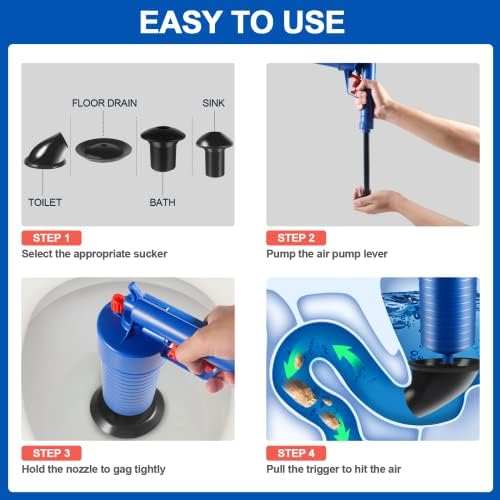 High-Efficiency Sink Plunger for Quick and Easy Drain Clog Removal