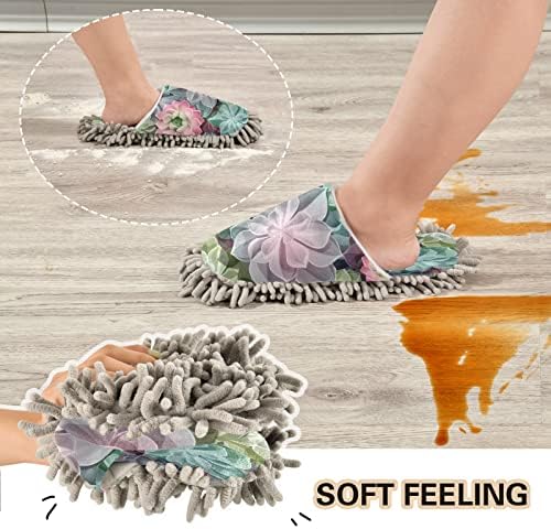Xigua Microfiber Cleaning Slippers for Durable Floors