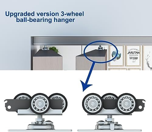 JUBEST48 Bifold Door Hardware Kit - Smooth Quiet Operation