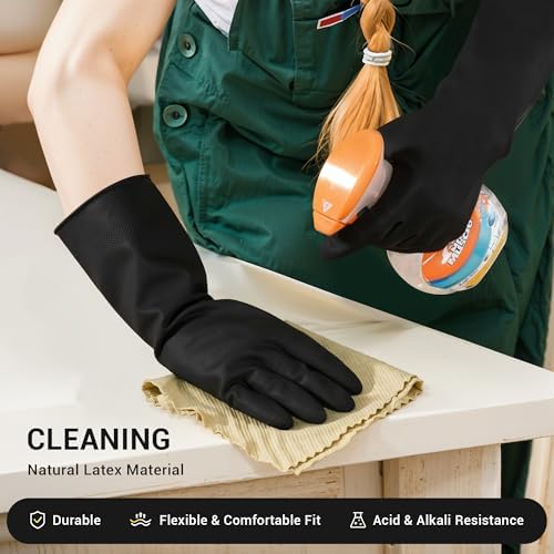 ThxToms Dish Gloves Durable Anti-Slip Reusable
