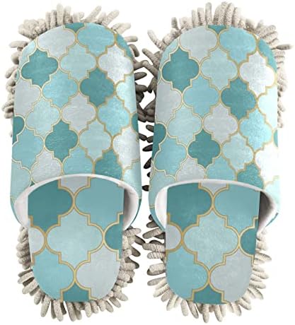 Xigua Microfiber Cleaning Slippers - Soft Absorbent Floor Mop for MenWomen