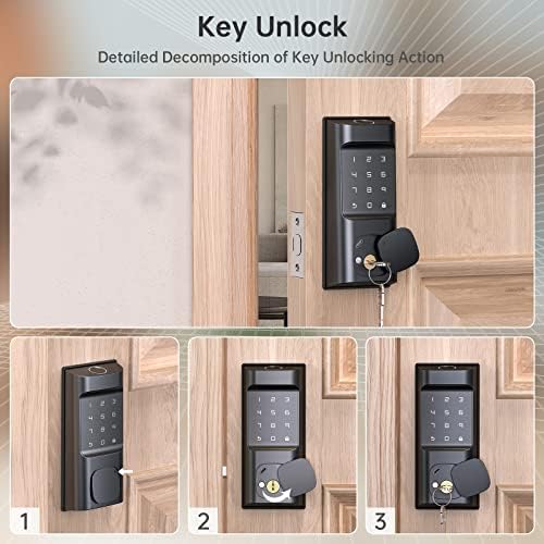 Ironzon Smart Deadbolt Lock - 5-in-1 Secure Door Lock