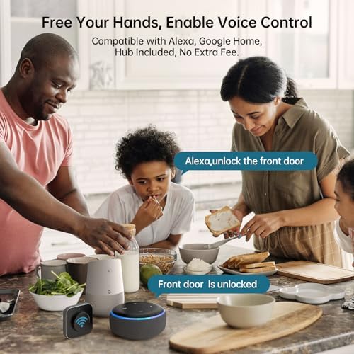 Secure Front Door Lock with Alexa Fingerprint Entry