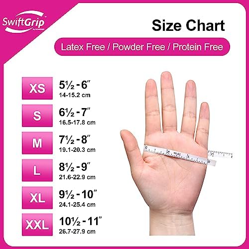 Fuchsia Nitrile Gloves Go-to Latex-Free Disposable Gloves for Hands