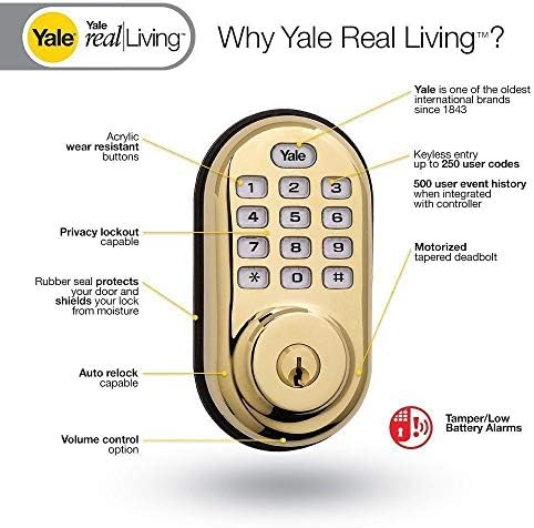 Yale Smart Door Security Motorized Deadbolt with ZWave