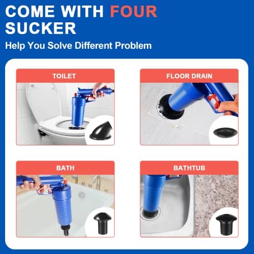 High-Efficiency Sink Plunger for Quick and Easy Drain Clog Removal