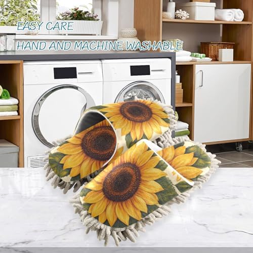 FLildon Microfiber Sunflower Mop Slipper Delve into house cleaning effortlessly