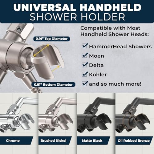 HammerHead Showers All Metal 3-Way Shower Diverter Valve