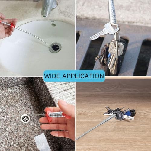Flexible Claw Grabber - Drain Clog Remover for Bathroom and Kitchen 24 Inch