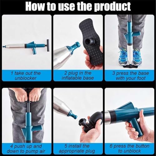 SlickUnclog Pneumatic Floor Drain_unclog_tool