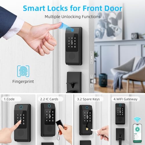 Miuedo Smart Deadbolt Lock Set - Secure Your Home