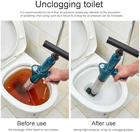 High-Pressure Stainless Steel Drain Blaster Green